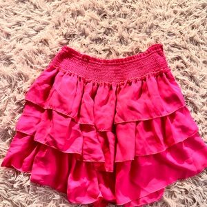 Hot Pink Ruffle skirt